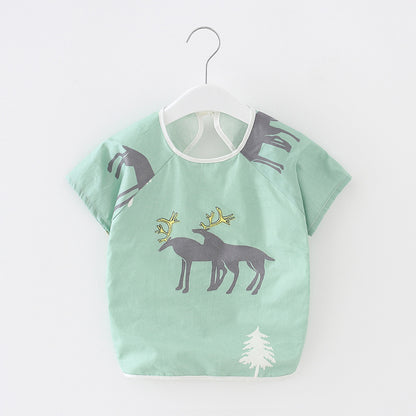 Baby Dinner Coverall Bib Spring And Autumn Long Sleeve Apron