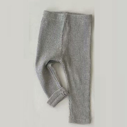 Baby Leggings Elastic Slim Pants For Boys And Girls Striped Trousers