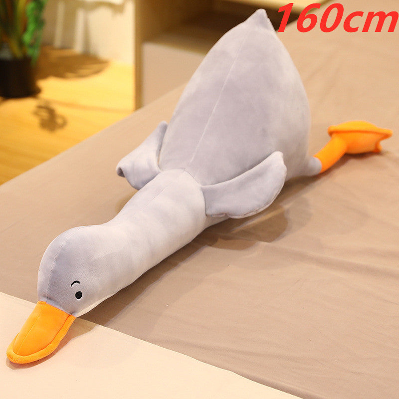 Cross-Border Hot Sale Big White Goose Doll Plush Toy Bed Sleeping Pillow Cushion Girl Child Doll Doll
