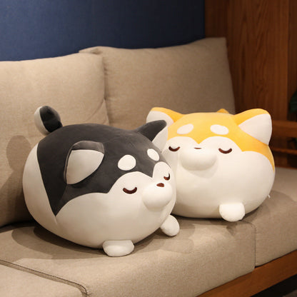 Lazy Husky Shiba Inu Pillow Girl Sleeping Doll