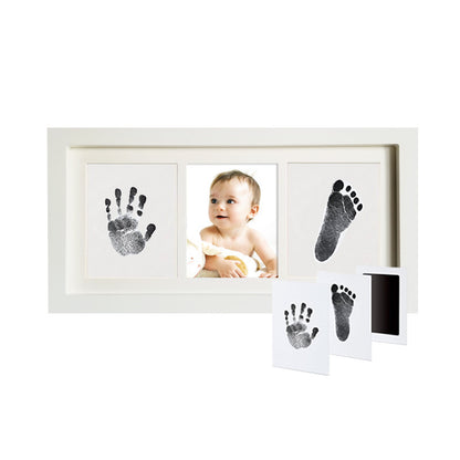 Baby hands and feet with oil