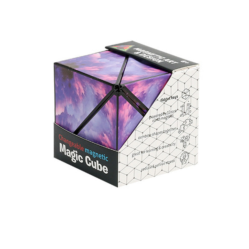 Super Cool 3d Geometric Magnetic Cube Training Puzzle Variety Puzzle Children's Toys