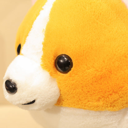 Peach Heart Butt Corgi Doll Corgi Dog Plush Toy
