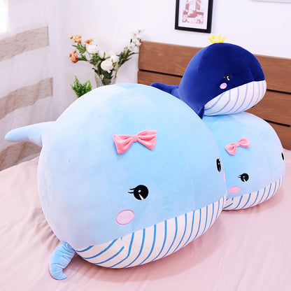 Whale doll pillow