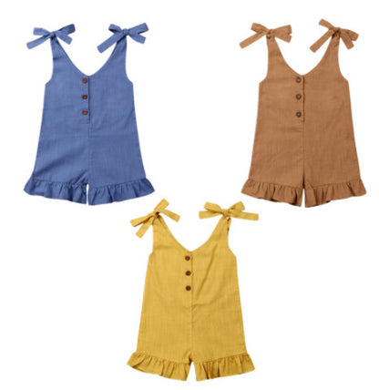 Children's Three-dimensional Pleated Jumpsuit