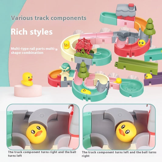 Assembled Track Duck Rotary Table Bath Bathroom Shower Water Toys