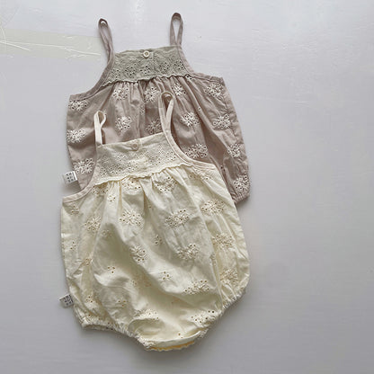 Summer Baby Sling Onesie Thin Bodysuit