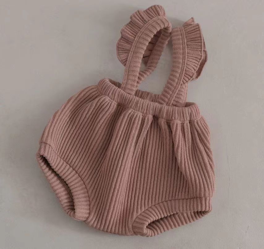 Newborn Lace Overalls Infant Toddler Triangle Shorts
