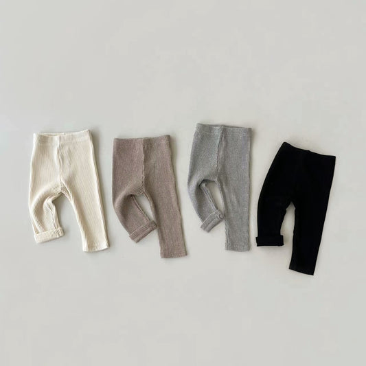 Baby Leggings Elastic Slim Pants For Boys And Girls Striped Trousers