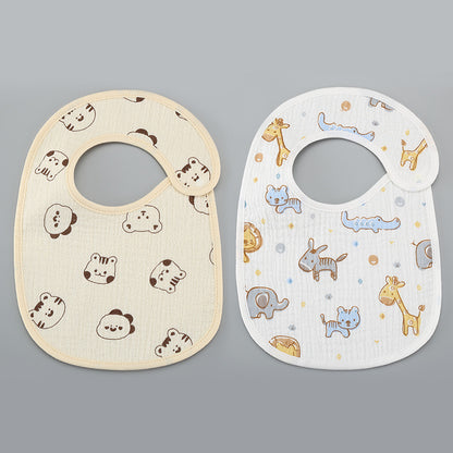 Thin Kids' Bib Pure Cotton Waterproof Gauze Saliva Towel