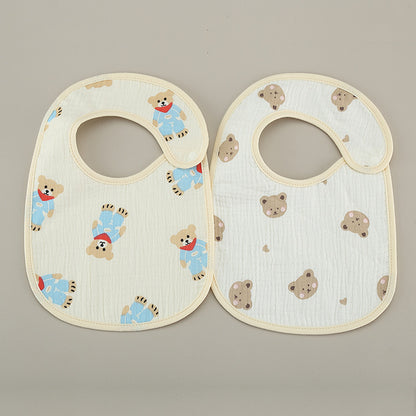 Thin Kids' Bib Pure Cotton Waterproof Gauze Saliva Towel