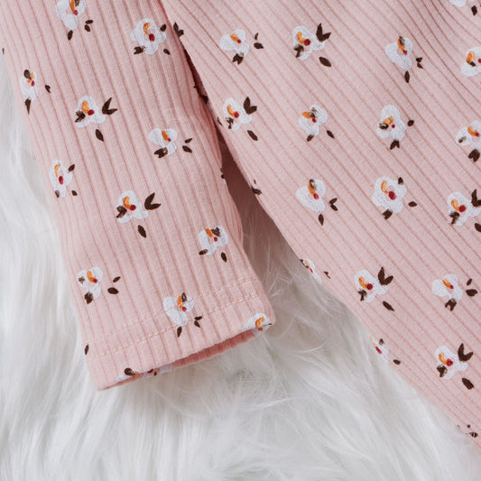 Children's Two-color Pit Stripe Printed Jumpsuit