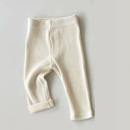 Baby Leggings Elastic Slim Pants For Boys And Girls Striped Trousers