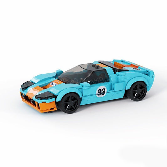 Building Block Car Model Assembled Sports Speed8 Grid Boy Toy Gift