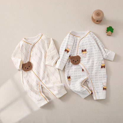 Newborn Jumpsuit Baby Butterfly Clothes Boneless Romper