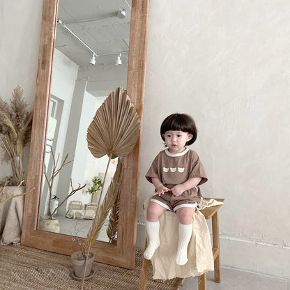 Summer Baby Short-sleeved Shorts Suit Homewear Pajamas