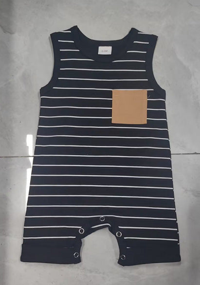 Baby Striped Sleeveless Leotard