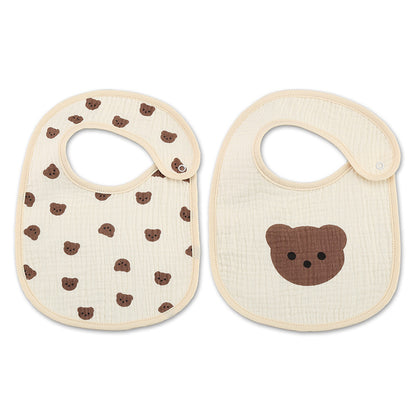 Thin Kids' Bib Pure Cotton Waterproof Gauze Saliva Towel