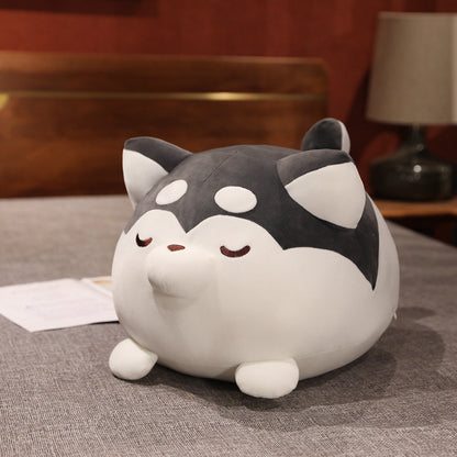 Lazy Husky Shiba Inu Pillow Girl Sleeping Doll