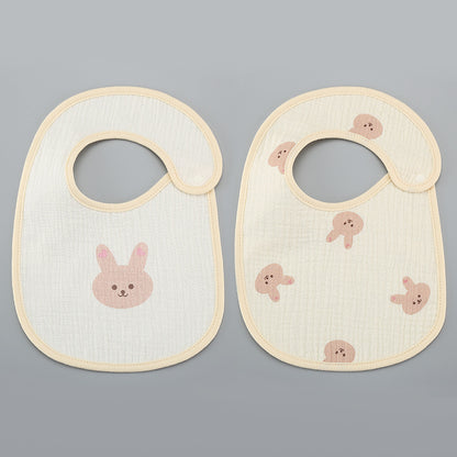 Thin Kids' Bib Pure Cotton Waterproof Gauze Saliva Towel