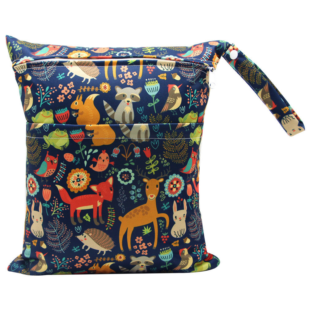 Digital Printing New Pattern Double Pocket Diaper Bag
