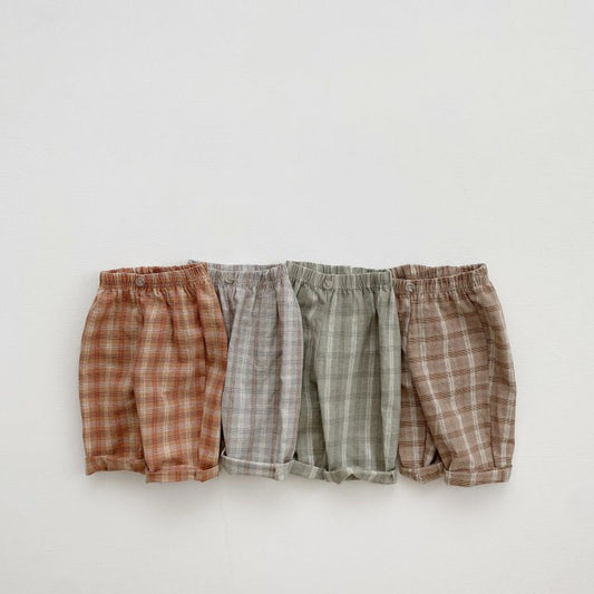 Men's Treasure Babies' Trousers Plaid Pants Leisure
