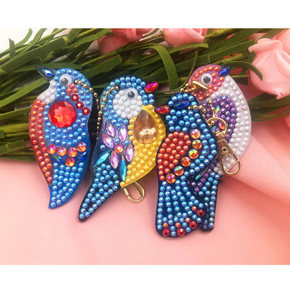Cartoon Owl Keychain Creative Decorative Pendant