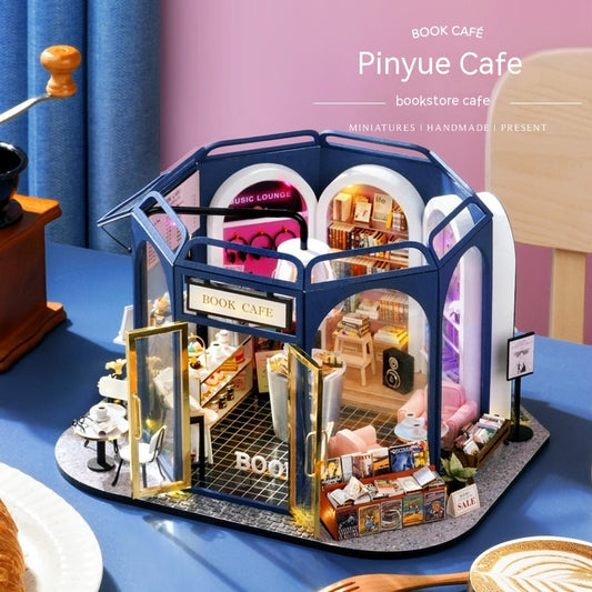 Cute Room Diy Cottage Tasting Cafe Wooden Hand-assembled Villa Model