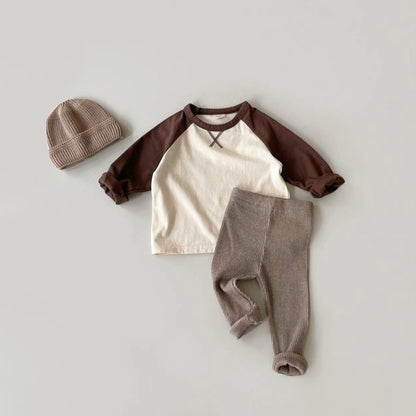 Baby Leggings Elastic Slim Pants For Boys And Girls Striped Trousers