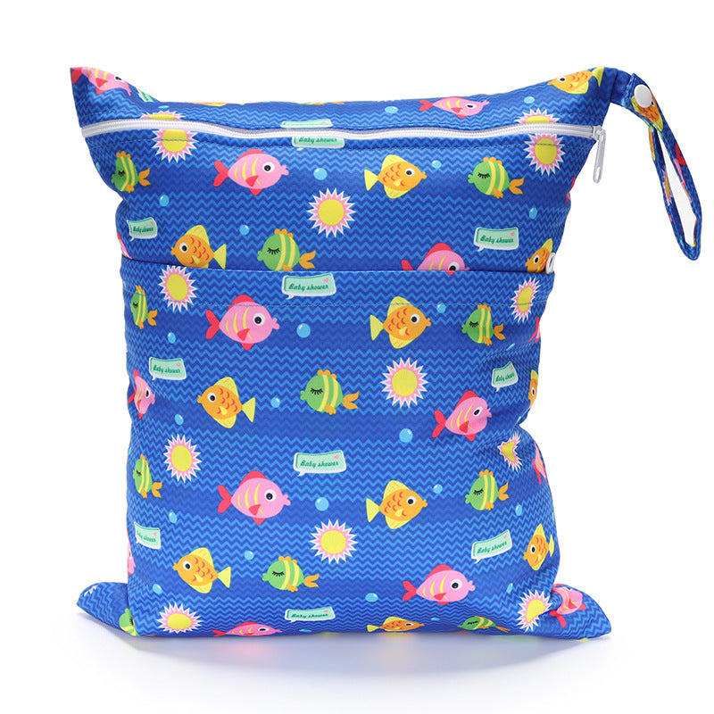 Digital Printing New Pattern Double Pocket Diaper Bag