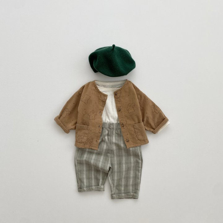 Men's Treasure Babies' Trousers Plaid Pants Leisure